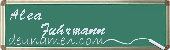 Alea Fuhrmann Visitenkarte